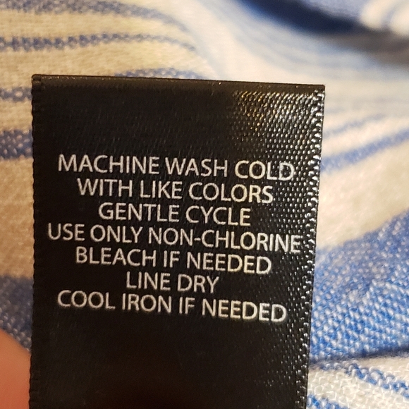 Torrid Size 1 Striped Blue and White Button-Up Women's Top - Picture 6 of 8